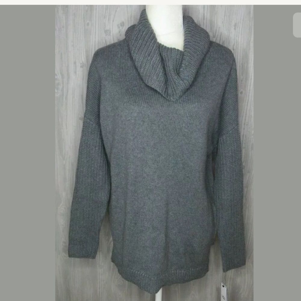 UGG Womens Cotton-Cashmere Tunic Cowl Neck SweateR